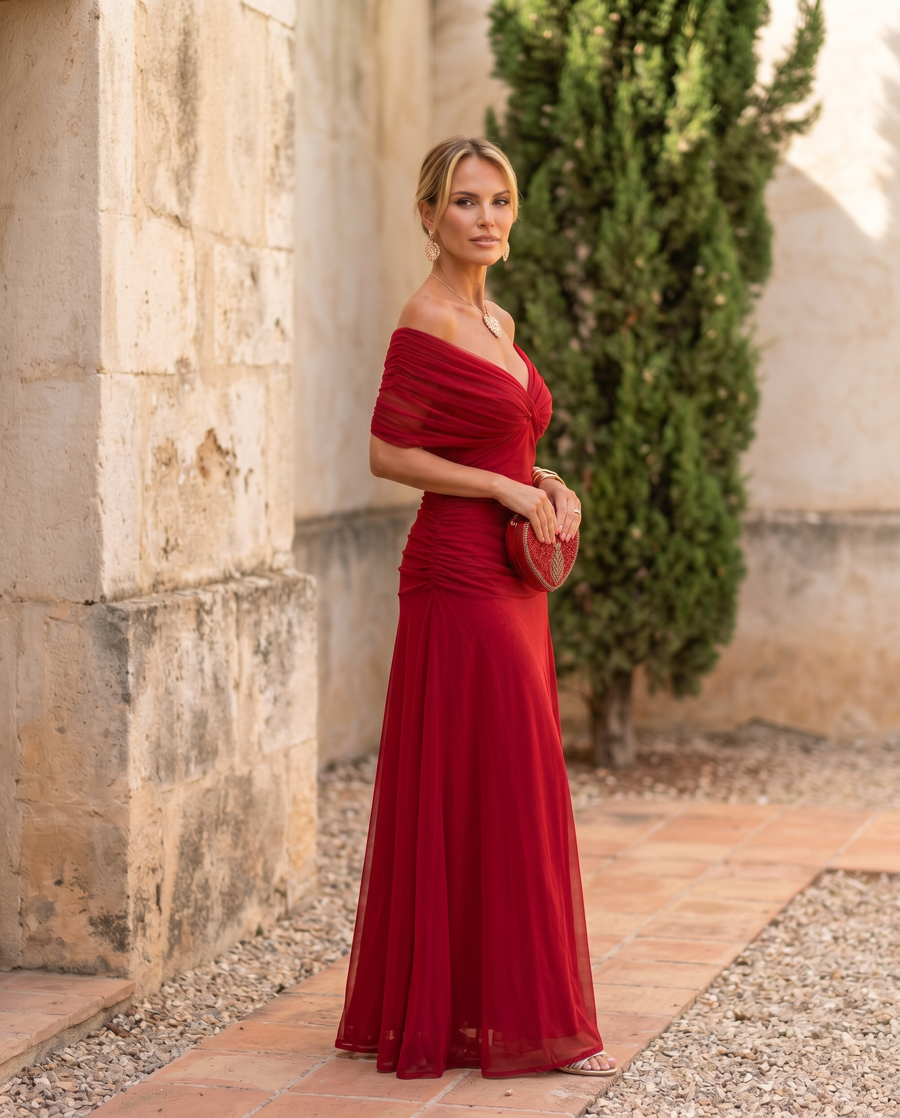 Elegant Maxi Party Dress with Sweetheart Neckline