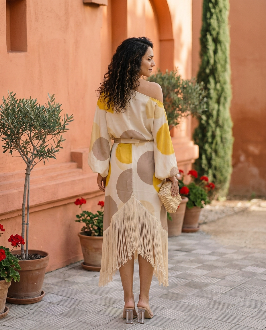 Daniela | Two-Piece Set with Fringe Skirt