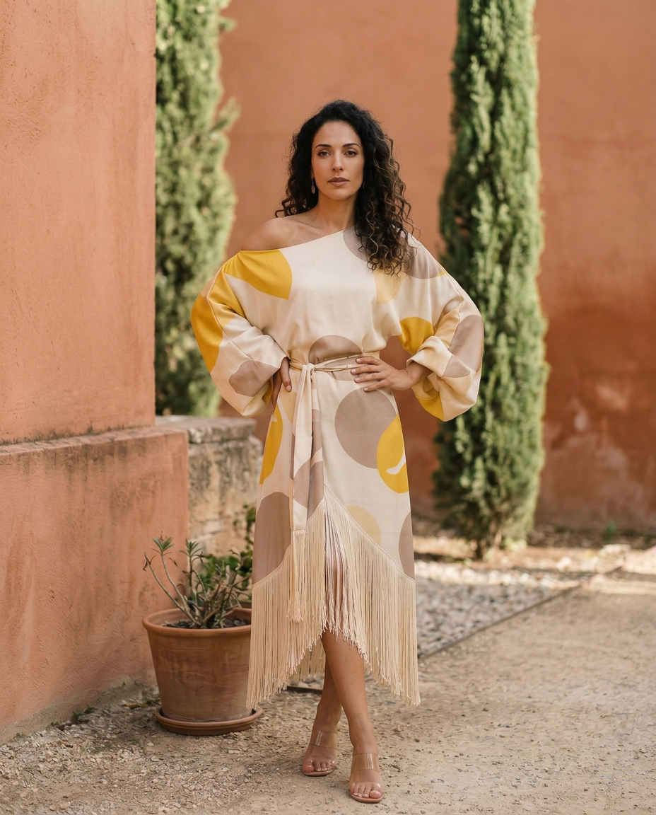 Daniela | Two-Piece Set with Fringe Skirt