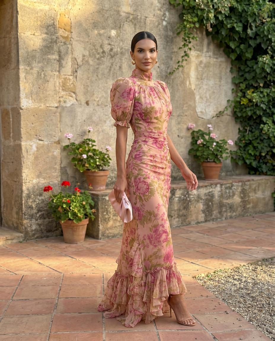 Rosario | Pink Occasion Dress