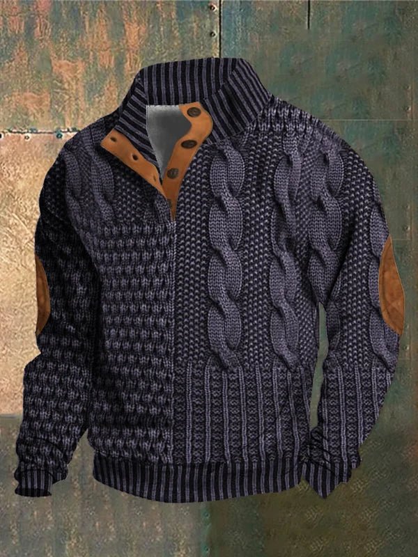 Suéter Matteo Vintage Chic de Punto Grueso y Suave