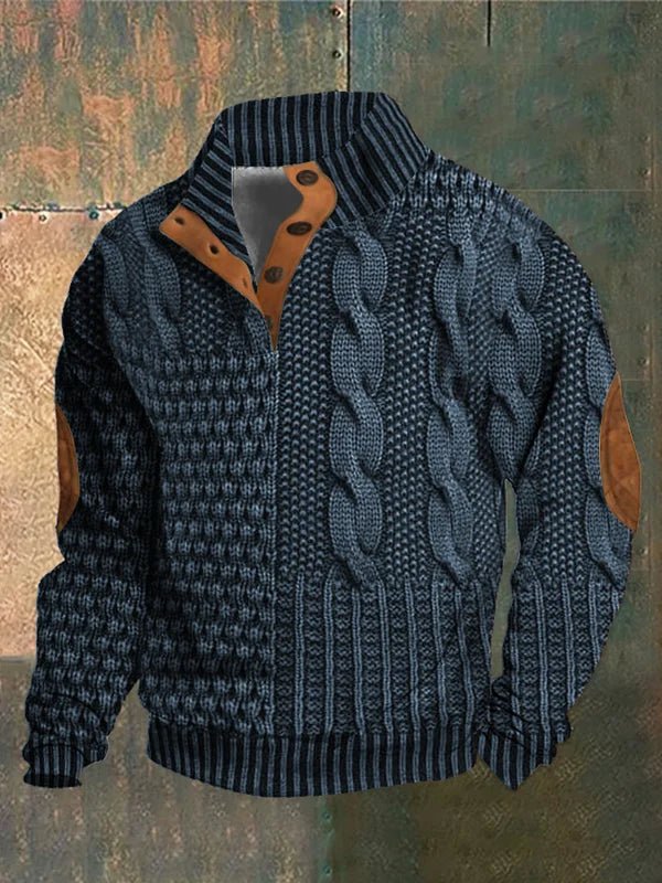 Suéter Matteo Vintage Chic de Punto Grueso y Suave