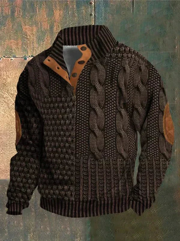 Suéter Matteo Vintage Chic de Punto Grueso y Suave