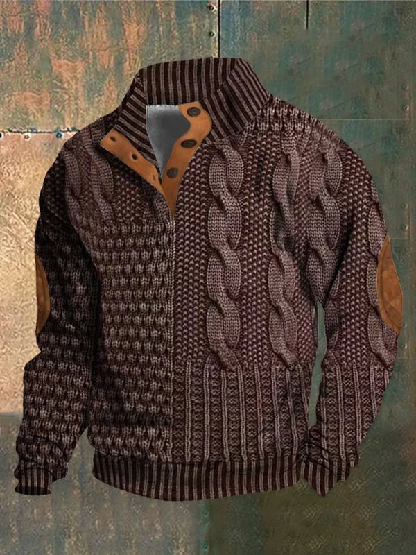 Suéter Matteo Vintage Chic de Punto Grueso y Suave