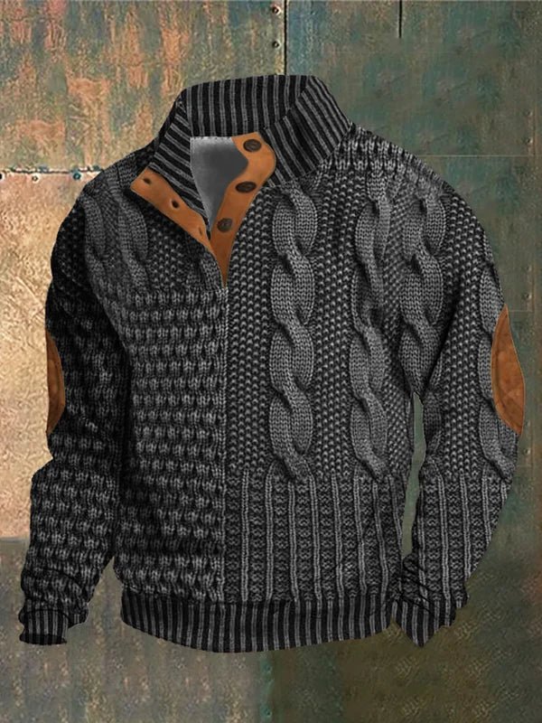 Suéter Matteo Vintage Chic de Punto Grueso y Suave