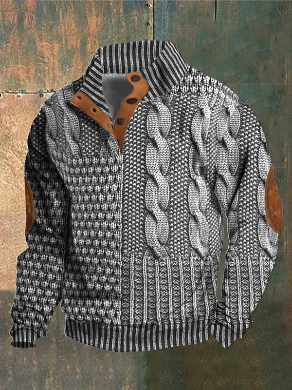 Suéter Matteo Vintage Chic de Punto Grueso y Suave