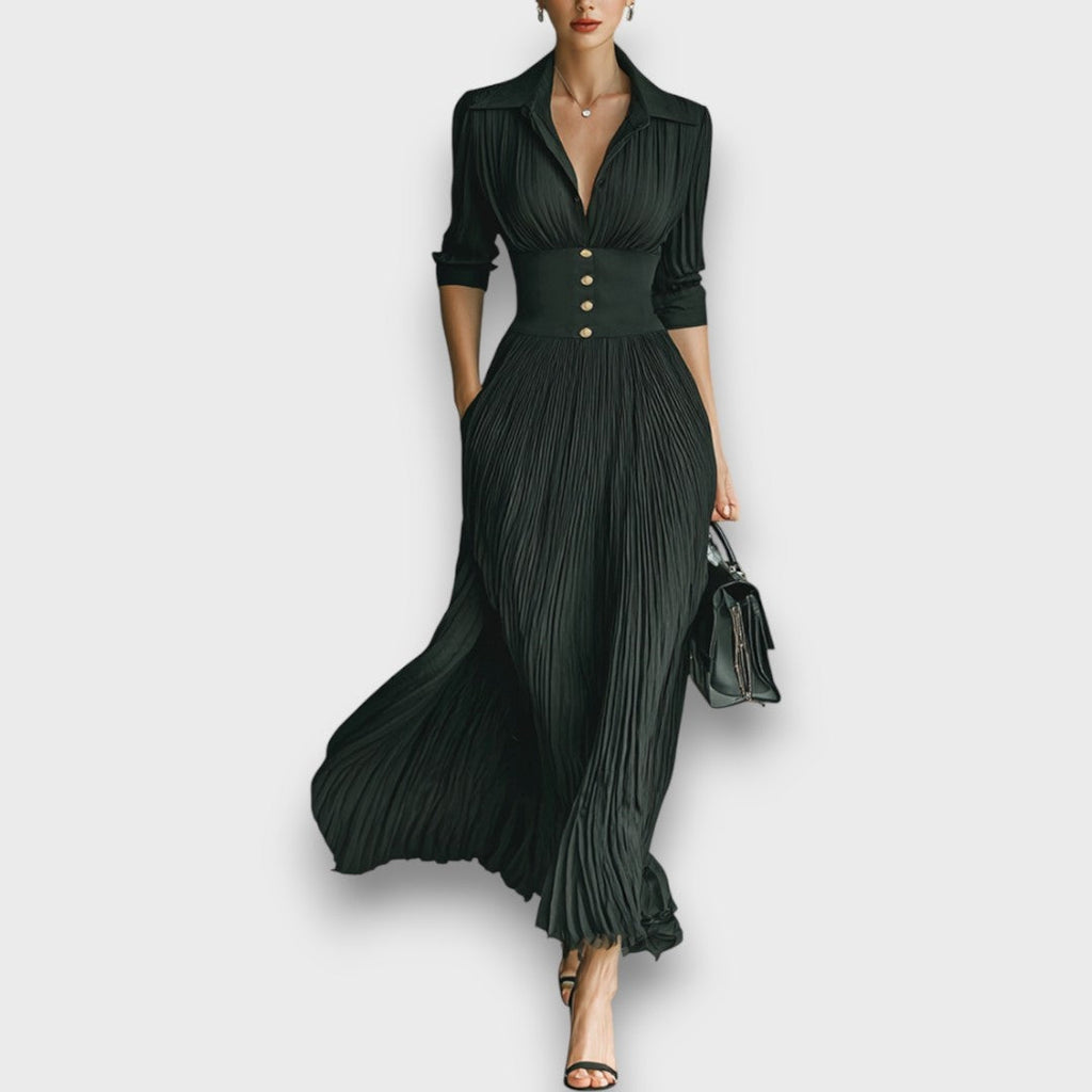 Joan | Elegant Black Maxi Dress