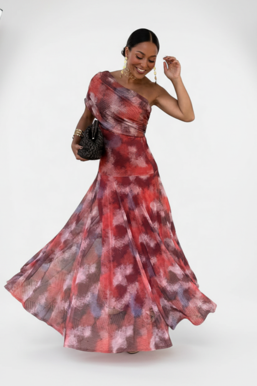 Jessamy – One-Shoulder Tie-Dye Maxi Dress