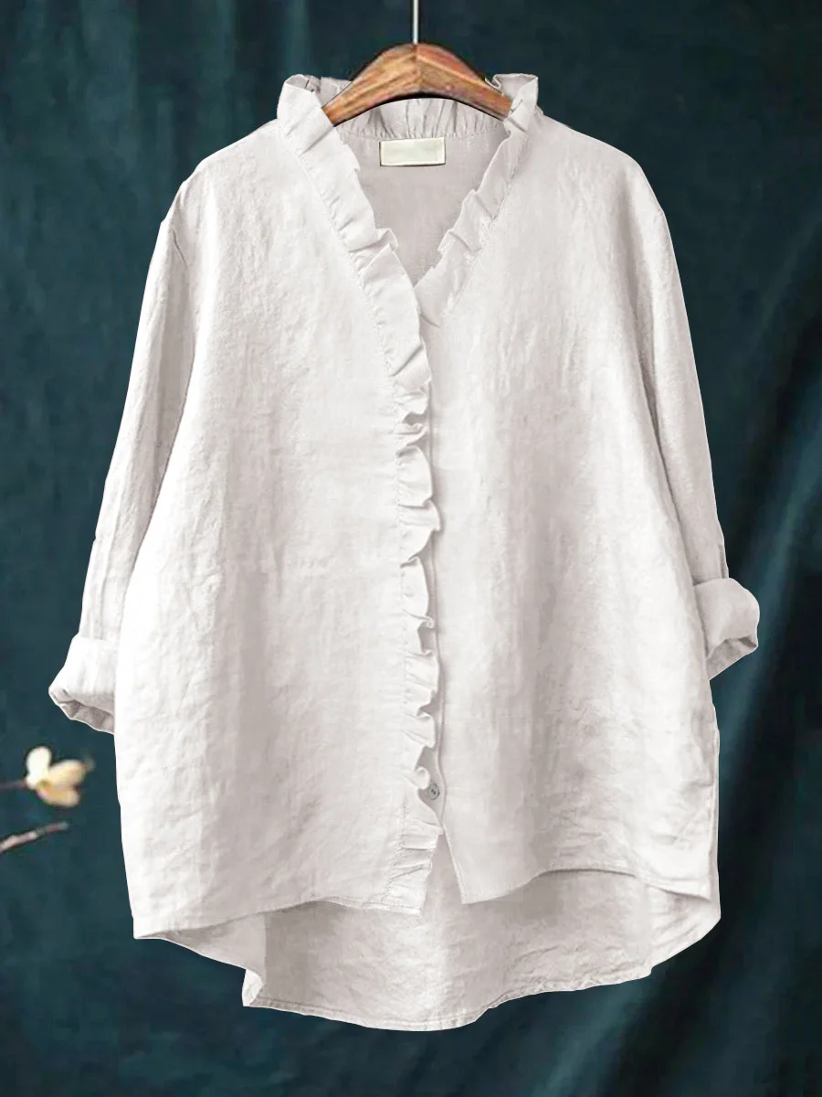 Maribel | Soft Ruffle Blouse -  for Real Comfort