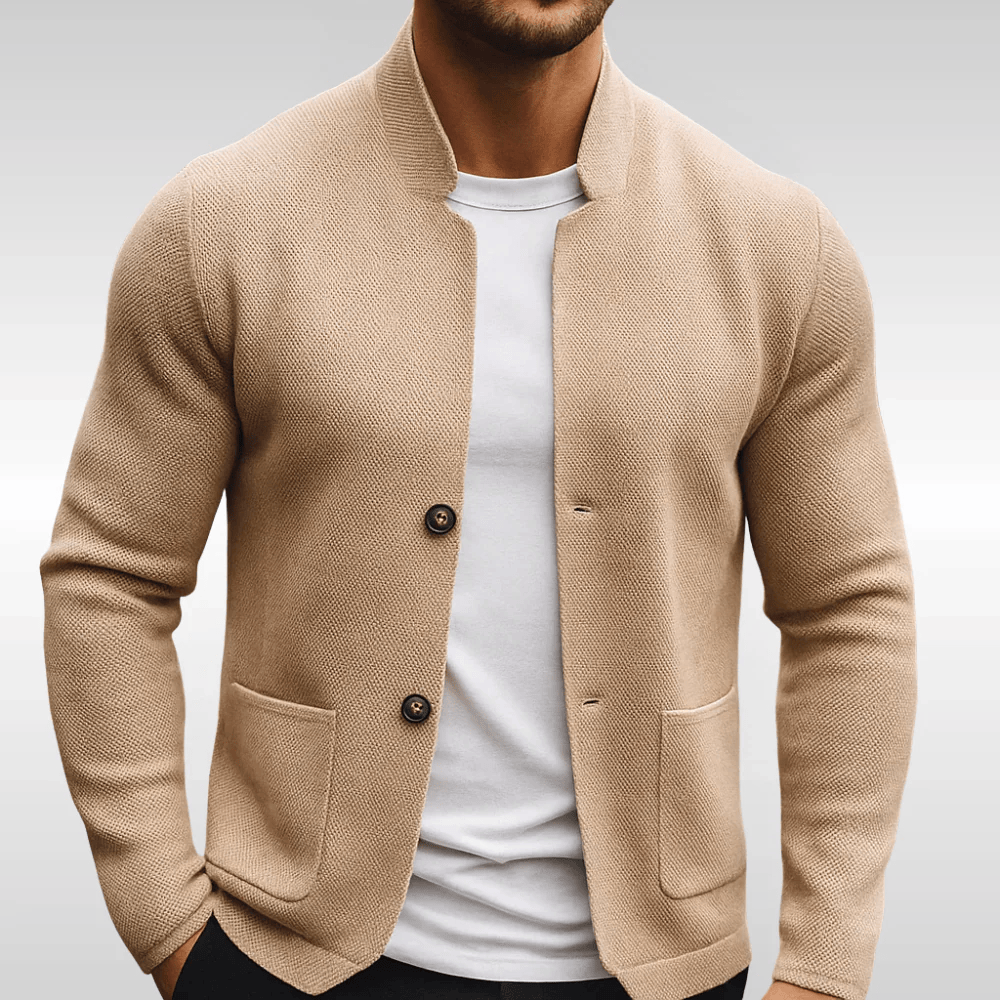 Adelia Voss | MEN'S TEXTURED KNITTED WAISTCOAT