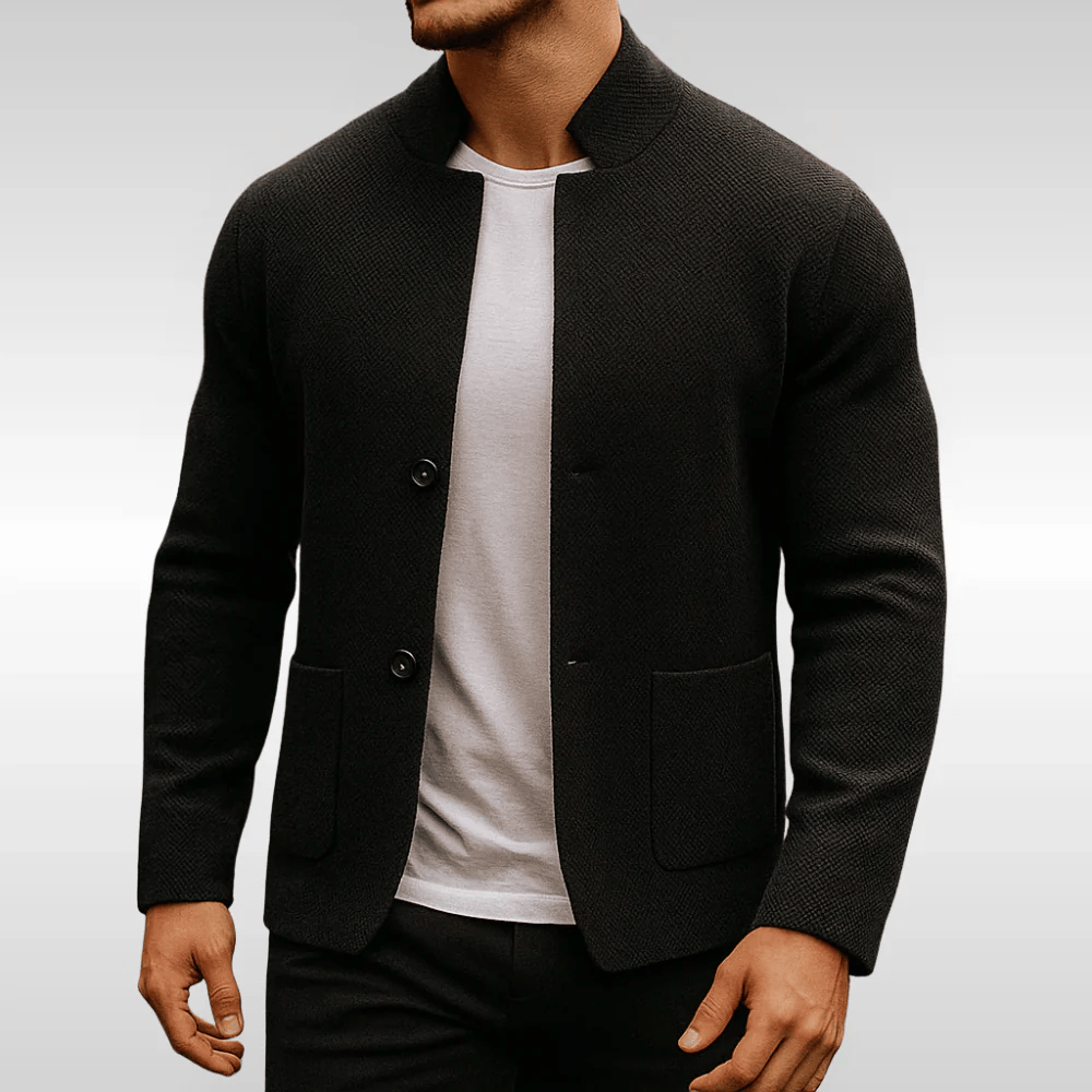 Adelia Voss | MEN'S TEXTURED KNITTED WAISTCOAT