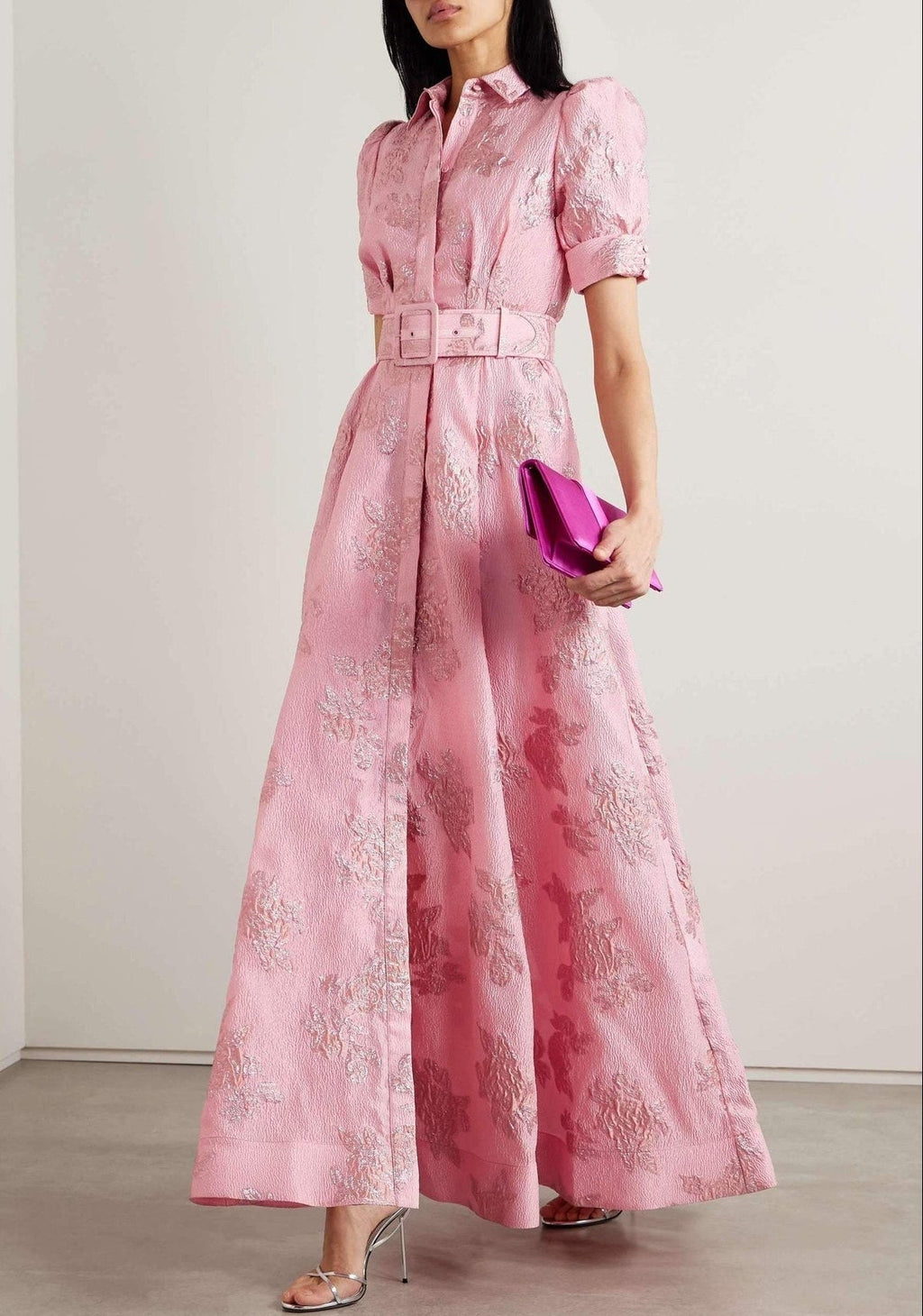 Aria | Puff Sleeve Midi Dress
