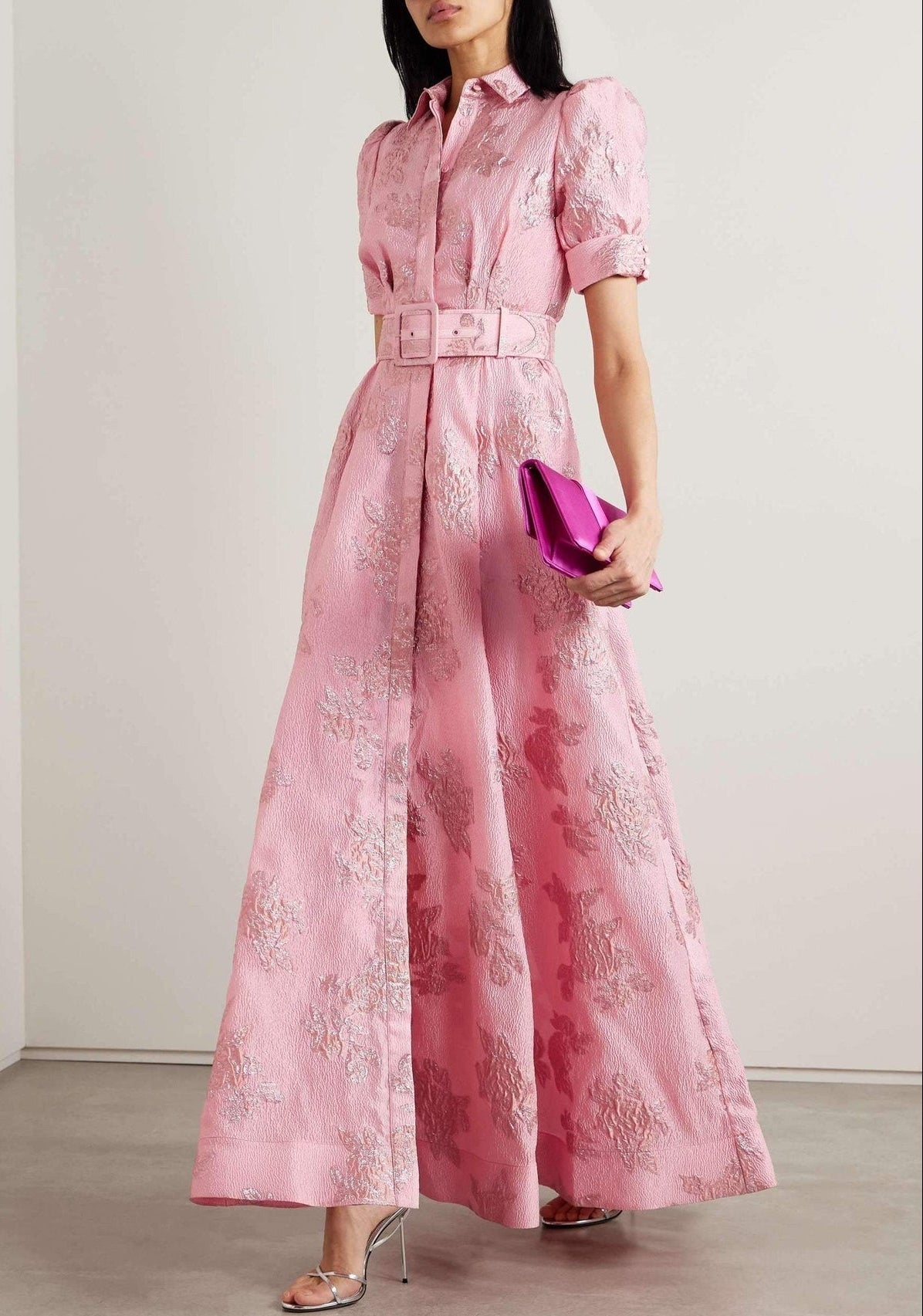 Aria | Puff Sleeve Midi Dress