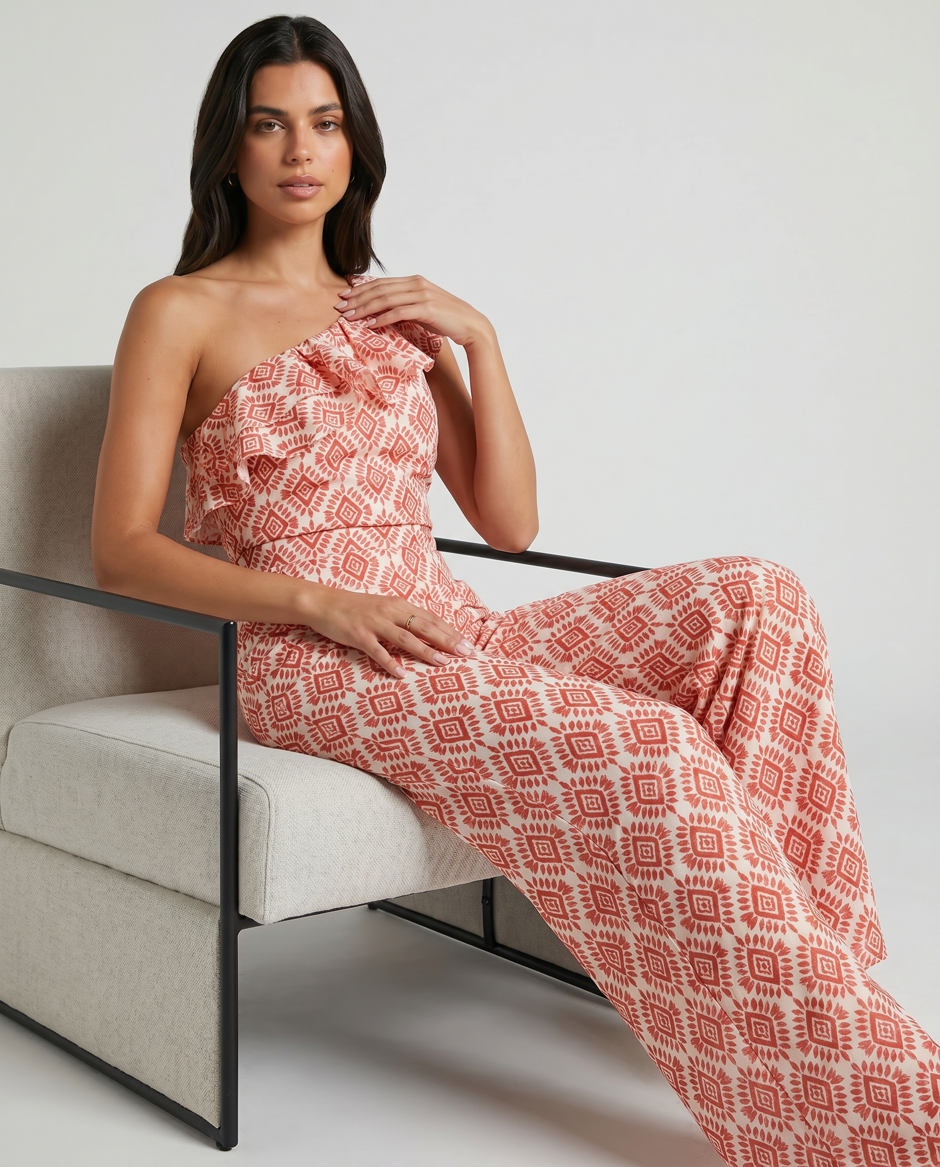 Jimena | Geometric Print Spring Jumpsuit