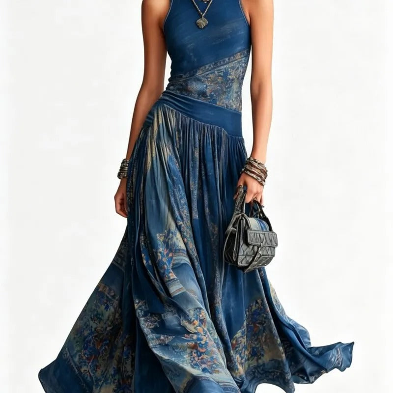 Azurea Flowing Maxi Dress