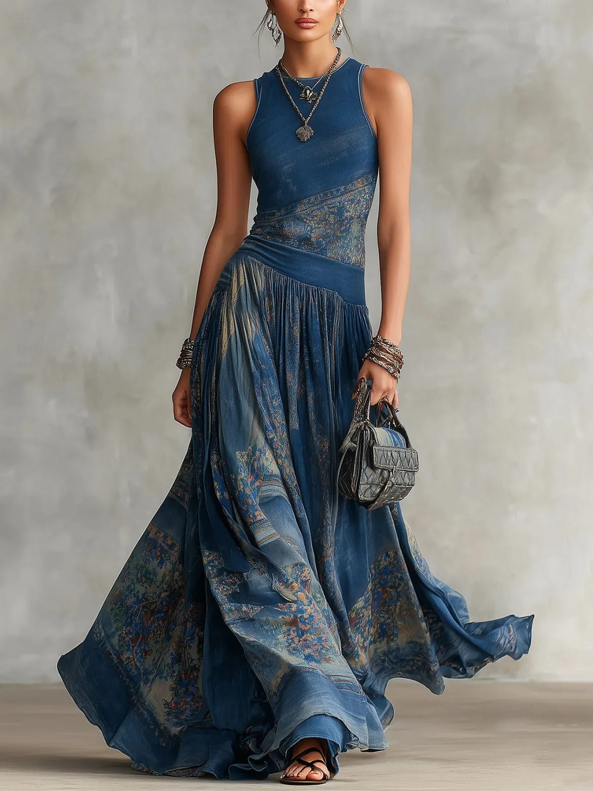 Azurea Flowing Maxi Dress