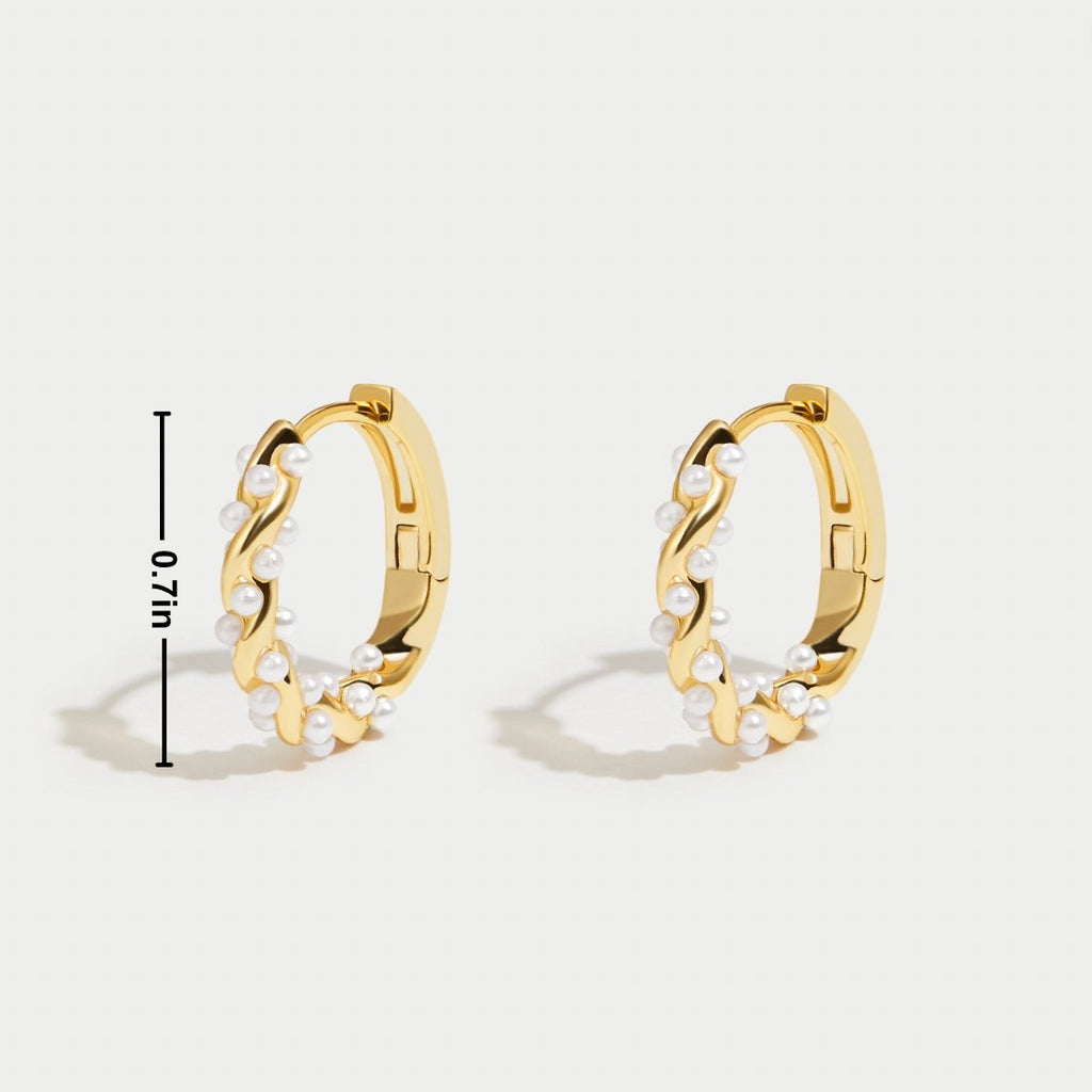Pearl Hoop Earrings